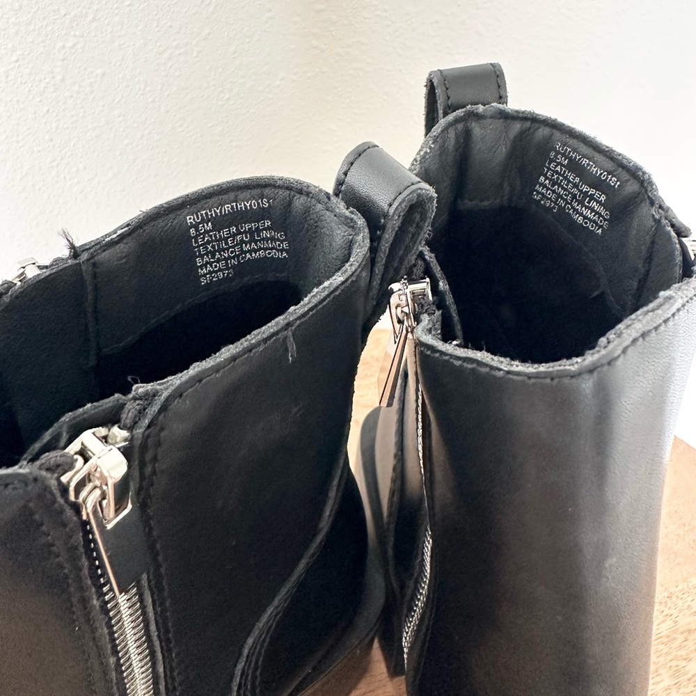 NEW Steve Madden Ruthy Black Boots Size 8.5 - Picture 7 of 9